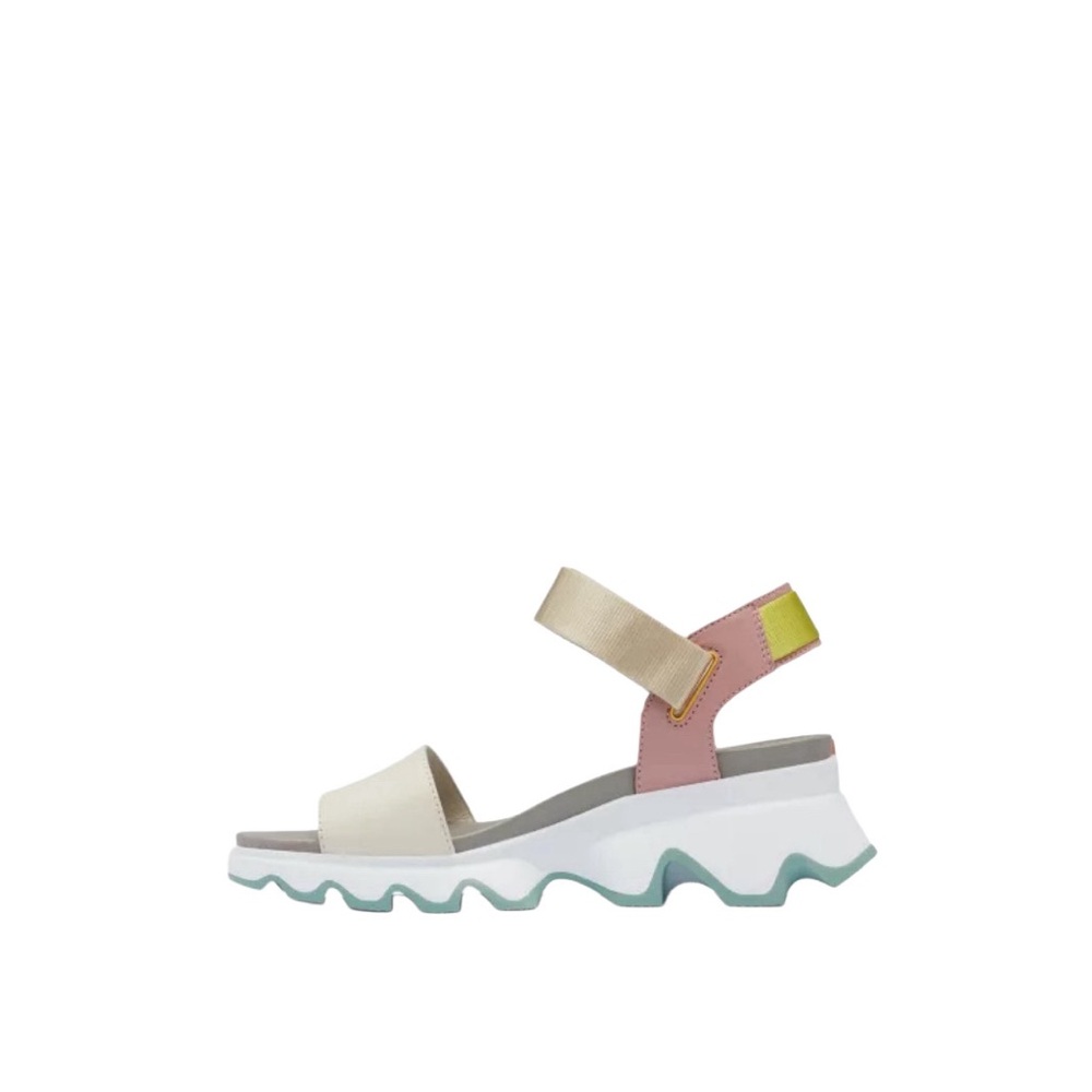SOREL KINETIC Impact Y-Strap High Sandal Cream/Pink. Functional and Stylish! Sz9 - Picture 5 of 8